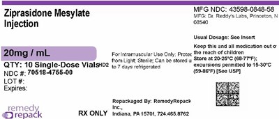 Mm1 (Ziprasidone Mesylate 20mg  mL 70518 4755 00)